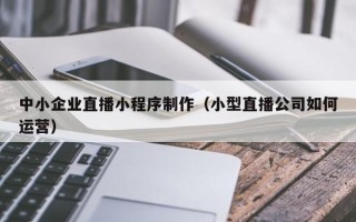 乌海中小企业直播小程序制作（小型直播公司如何运营）